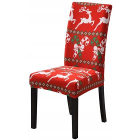  BOŽIĆNA NAVLAKA ZA STOLAC SA FLEKSIBILNIM UZORCIMA