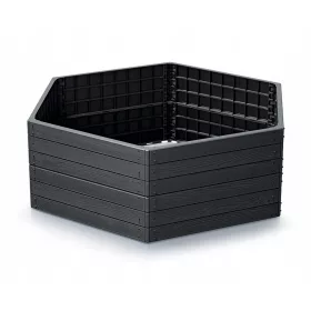    Prosperplast teglica za cvijeće 148 cm x 129 x 25 cm plastične nijanse sive i srebrne