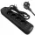 APPIO DLED strip produžni kabel 2 m, 4 kom utičnice, crni
