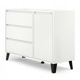    Komoda TopEshop Scandi 1D3S 110 x 39 x 78,5 cm bijela bijela