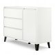  Komoda TopEshop Scandi 1D3S 110 x 39 x 78,5 cm bijela bijela