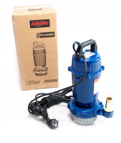 Pumpa za vodu Eurotec PU206 - Moćna potapajuća pumpa za čistu i prljavu vodu