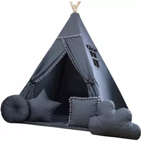   Dječji šator za igru - TIPI TEEPEE BASIC ŠATOR 4 BOJE STABILIZATOR