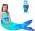 Morska Princeza Mekana Deka s Repom Sirene 140 cm x 60 cm
