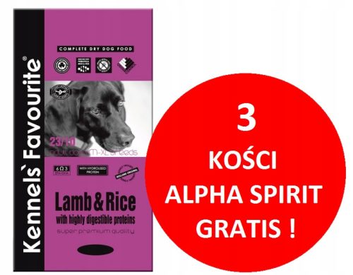  Kennel's Favorite suha hrana janjetina 20 kg