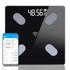   SMART SLIM ANALITIČKA KUPAONSKA VAGICA 180KG ELEKTRONSKA 25u1 STAKLENA IOS