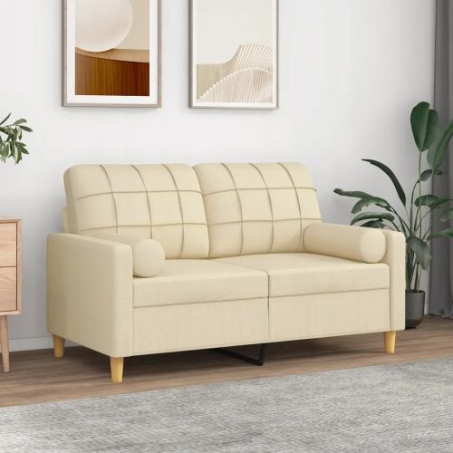  vidaXL Jastuci za bacanje 2 kom krem Ø15x50 cm Tkanina