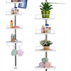   KUTNI KUPAONSKI STALAK S POLICAMA ZA TELESKOPSKI TUŠ, PROTUKLIZANJE