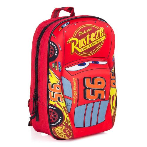 Cars 3D Ruksak za Vrtić s Jednim Pretincem, Crveni