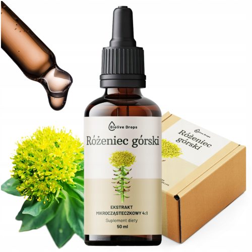 Kapi od ekstrakta Rhodiola rosea - Prirodni adaptogen za mentalno i fizičko zdravlje, 50ml