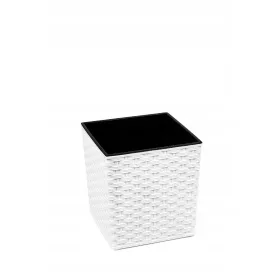    Lamela posuda za cvijeće 25 cm x 25 x 26 cm promjer 25 cm plastična bijela