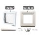 Toplo bijeli PVC prozor desni 50x50 500x500 set Tilt and turn RU desno