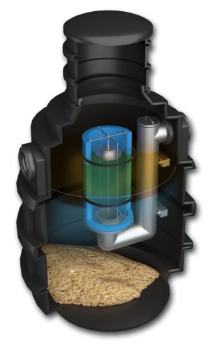 Separator naftnog ulja 1,5l/sa Mini Slim taložnikom za radionicu