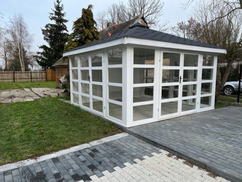 Altana za vrt - Drvena vrtne sjenica Zimski vrt 400x400 cm