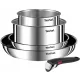 Set lonaca Tefal INGENIO EMOTION, nehrđajući čelik, 5 komada.