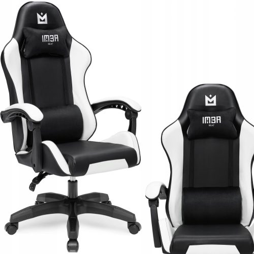  IMBA sjedalo Warlock gaming stolac, siva tkanina