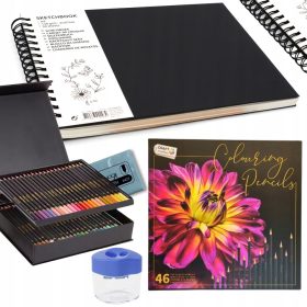 Kreativni Set Kredki i Blok za Crtanje