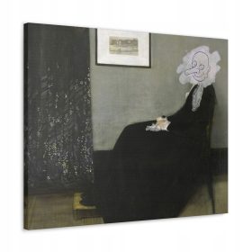   Parodija remake Majka Gospodina Beana Whistlera na platnu 80x120