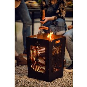 Roštilj na drveni ugljen - Vrtni kamin 35 cm, dužina 35 cm