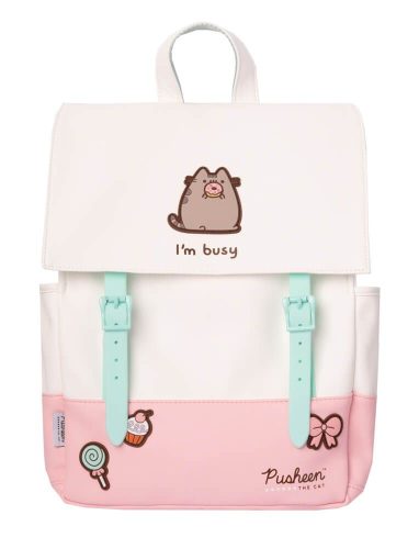 Originalni školski ruksak Pusheen Erik s jednim pretincem, višebojni