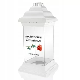 Personalizirani Lampion za Grob Bake i Djeda s Tiskom