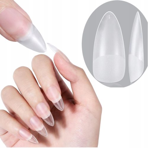 Fleksibilni soft gel vrhovi za nokte (pod gel) matirani - badem 240 komada