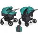 Kolica za blizance 2u1 SAXO Riko Basic 2 x GONDOLA 2 x SJEDALO + TORBA