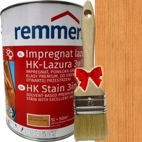   Remmers HK-Lazura 3u1 sredstvo za glaziranje Bor/Ariš 5 l + Ravna ravna četka 5904122341216 5 cm
