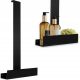 Crna Viseća Metalna Polica za Kupatilo TORI BLACK 40x9,5x75,5 cm
