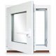 Okno PVC ROZWIERNO UCHYLNE LEWE 600x500mm BIAŁE