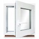Prozor od PVC-a s desnim otvaranjem 1200x800 mm Bijeli, Debeo, Čvrst, s ručkom
