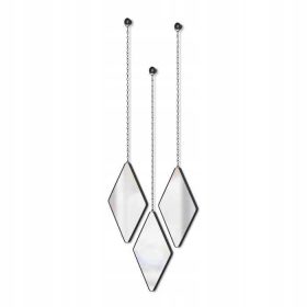 Ukrasna zidna ogledala Argyle crna DIMA Umbra, Set od 3
