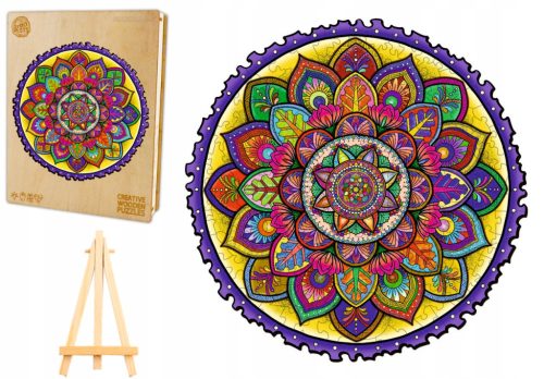  DRVENA SLAGALICA ZA ODRASLE VELIKA DRVENA KUTIJA MANDALA 243 DIJELA