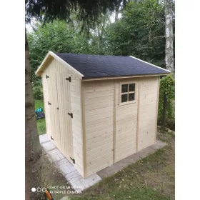   Vrtna kućica za alate - Deluxe drvena kućica za vrtni alat dimenzija 210 x 210 cm