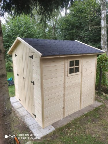 Vrtna kućica za alate - Deluxe drvena kućica za vrtni alat dimenzija 210 x 210 cm