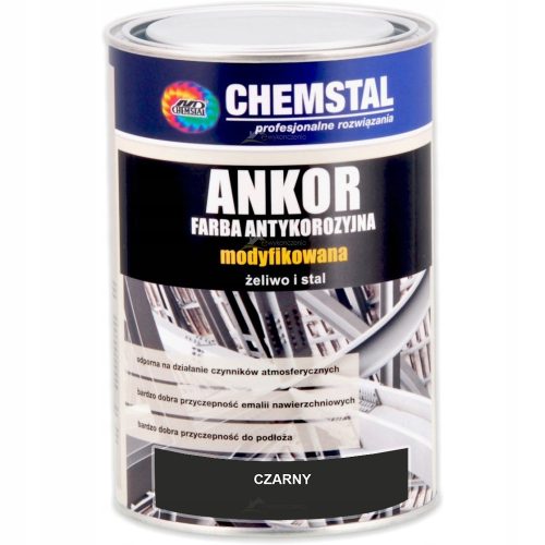 ANKOR Crna Antikorozivna Boja 10L