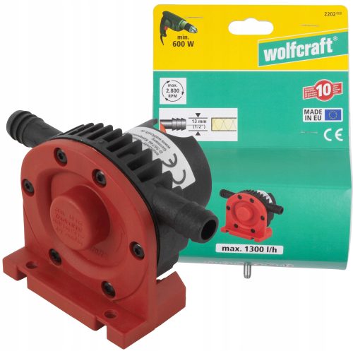 Pumpa za vodu Wolfcraft 600 W 1001 - 1600 l/h