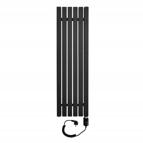 Električni kupaonski radijator LUXOR 1000/290 crni mat strukturalni