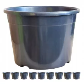   Vrtna posuda - Posuda za cvijeće DonKwiat 42 cm x 42 x 30 cm promjer 42 cm plastična crna