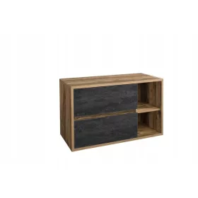   Comad Hampton Betonski Ormarić za Umivaonik 100 cm smeđe-crni