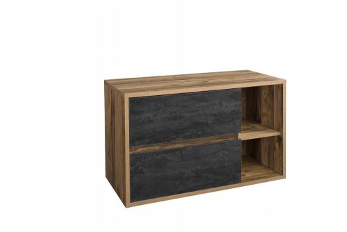Comad Hampton Betonski Ormarić za Umivaonik 100 cm smeđe-crni