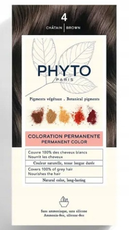 PHYTO Color Boja za Kosu 4 Kesten - Bez Amonijaka i Silikona