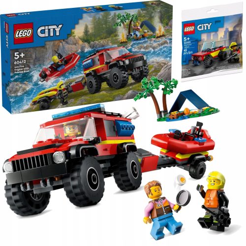  60412 VATROGASNI KAMION 4X4 SA ČAMCOM ZA SPAŠAVANJE + LEGO City 30585 City