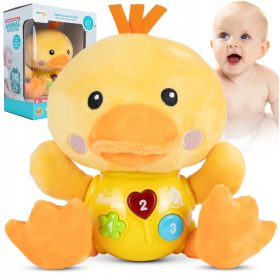    INTERAKTIVNA SVJETLA PATKA PJEVA MASKOTA PLIŠANA PATKA ZVUČNO SVJETLO