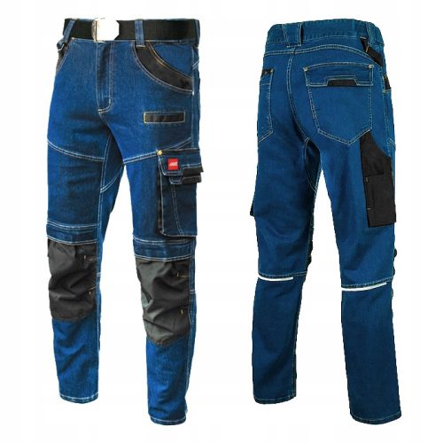 ART.MAS Elastične Slimane Radne Hlače JEANS STRETCH XXL