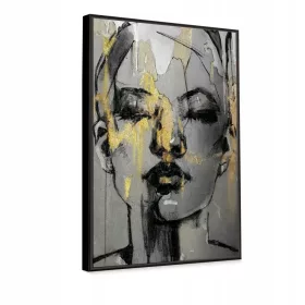   Zlatna Dama - Moderan Slikoviti Portret 69x99 cm za Prostor Dnevnog Boravka