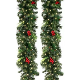 Umjetno božićno drvce 270 cm sa svijetlećom girlandom