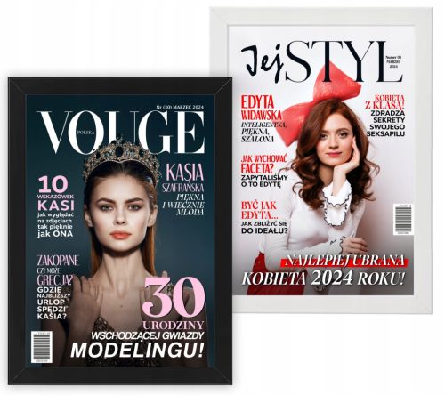  Naslovnica ROĐENDANSKI DAR Playboy Vogue A4 OKVIR
