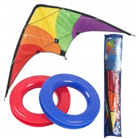   Veliki sportski zmaj za akrobacije 120x60 cm sa 2 linka i 50 metara linija