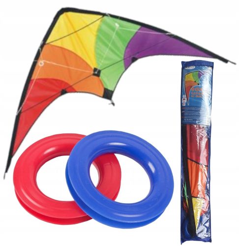 Veliki sportski zmaj za akrobacije 120x60 cm sa 2 linka i 50 metara linija